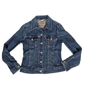 Levi's Classic Denim Trucker Jacket Size Small Blue
